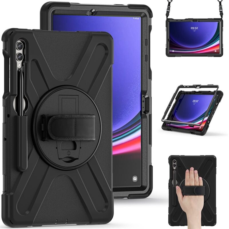 Stødsikker Hybridcover Samsung Galaxy Tab S7 FE sort