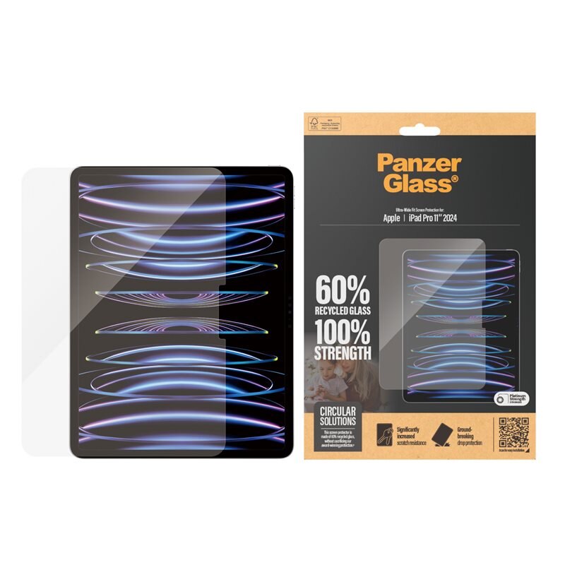 PanzerGlass iPad Pro 11 5th Gen (2024) Screen Protector/Skærmbeskyttelse Ultra Wide Fit