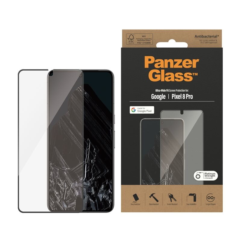 PanzerGlass Google Pixel 8 Pro Skærmbeskytter Ultra Wide Fit
