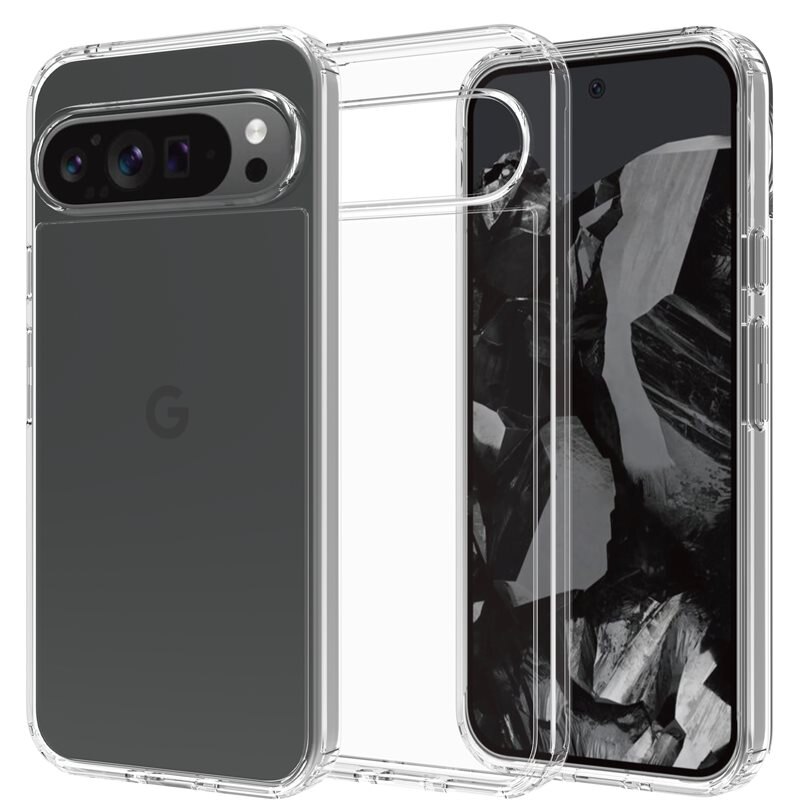 Mobique Crystal Hybrid Case Google Pixel 9 Pro XL gennemsigtig - Stødbestandigt cover
