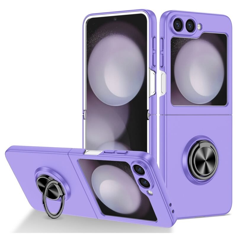 Samsung Galaxy Z Flip 6 Cover magnetisk ringholder lila