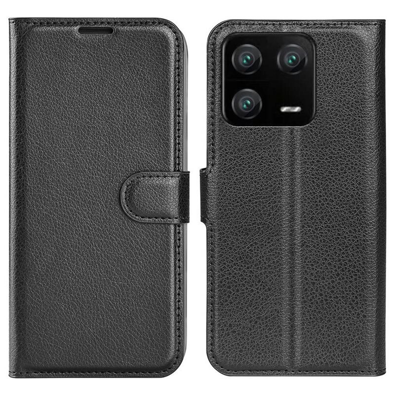 Mobiltaske Xiaomi 13 Pro Sort - Pungetui med kortlomme