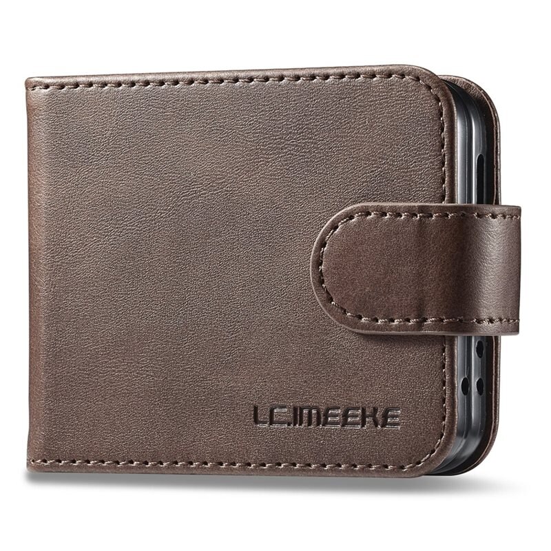 LC.IMEEKE Tegnebogsetui Samsung Galaxy Z Flip 5 brun