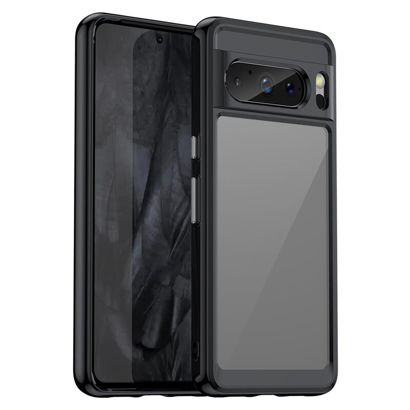 tectTech Crystal Hybrid Case Google Pixel 8 Pro sort - Stødbestandigt cover