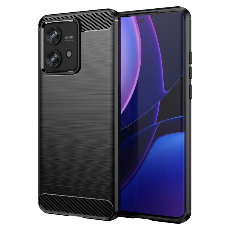 tectTech Motorola Edge 40 Neo Cover TPU Brushed Sort - Mobilcover i stilfuldt design