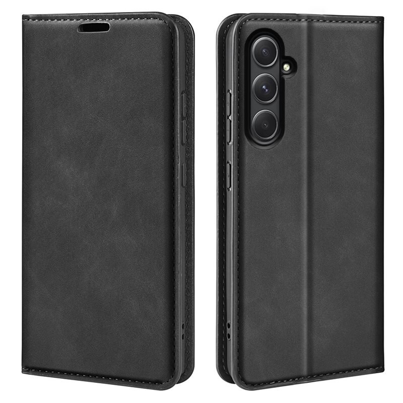Samsung Galaxy A55 Slim Mobiltaske Sort - Pungcover i slankt design