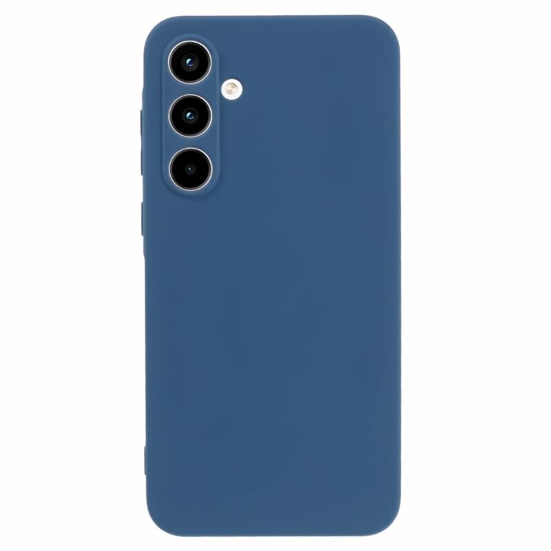 Stødsikker Cover TPU Samsung Galaxy A55 Blå - Stilfuldt cover i sjov farve med beskyttelse for linserne