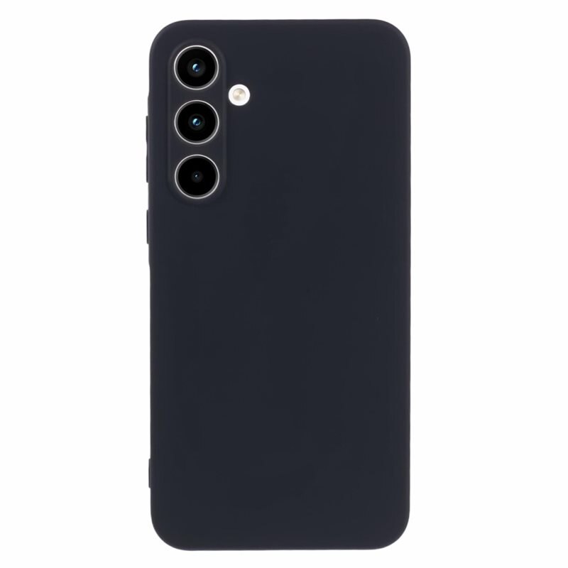 Stødsikker Cover TPU Samsung Galaxy A35 Sort - Stilfuldt cover i sjov farve med beskyttelse for linserne