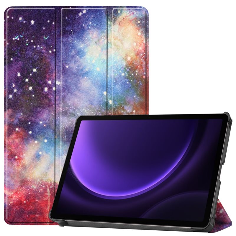 Etui Tri-fold Samsung Galaxy Tab S9 FE Rum - Beskyttende etui med støttefunktion