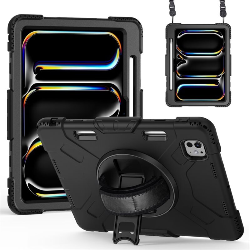 Stødsikker Hybridcover iPad Pro 11 5th Gen (2024) sort