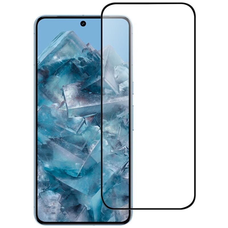 Full-fit Hærdet Glas Skærmbeskytter Google Pixel 9 Pro XL sort - Skærmbeskyttelse, der dækker hele skærmen