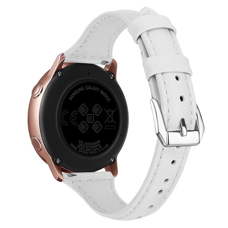 Slim Læderrem Samsung Galaxy Watch 4 Classic 46mm hvid