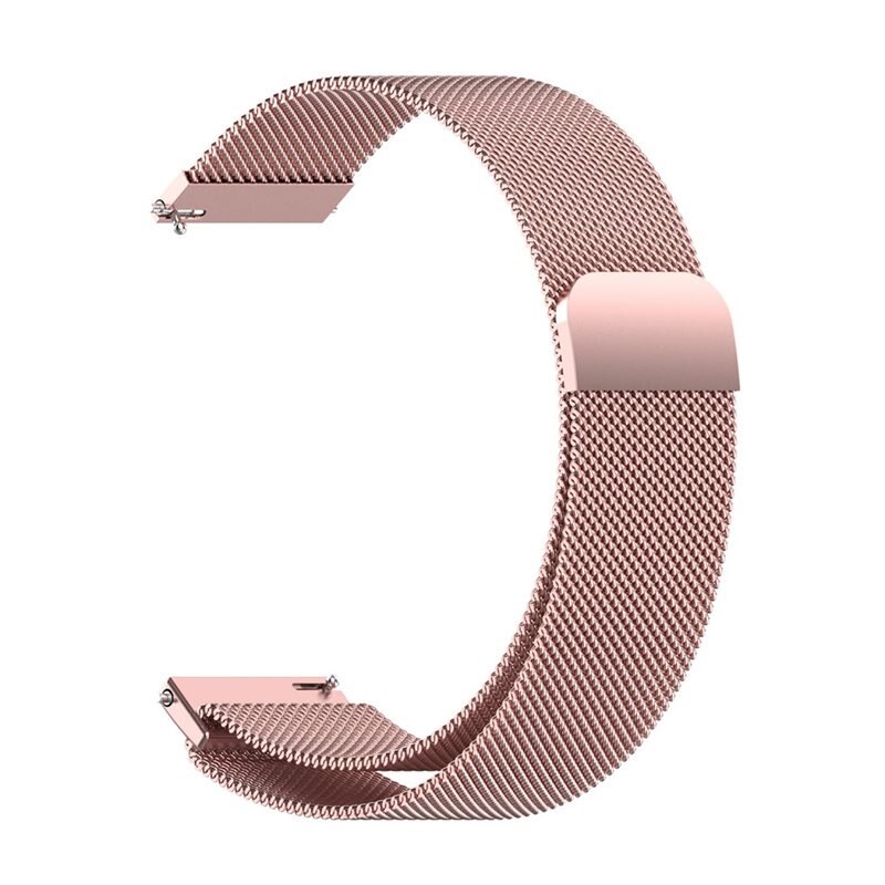Armbånd Milanese Garmin Vivoactive 4s Lyserød guld - Luksuriøst armbånd med magnetisk lukning - Rustfrit stål