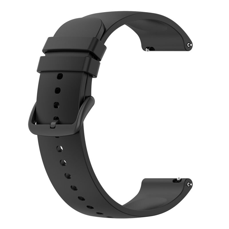 Rem af silikone til Samsung Galaxy Watch 4 44mm Sort - Sporty armbånd perfekt til træningen
