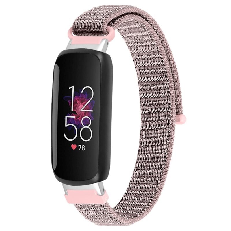 Nylonurrem Fitbit Inspire 3 Lyserød - Armbånd i behagelig og ventilerende nylon