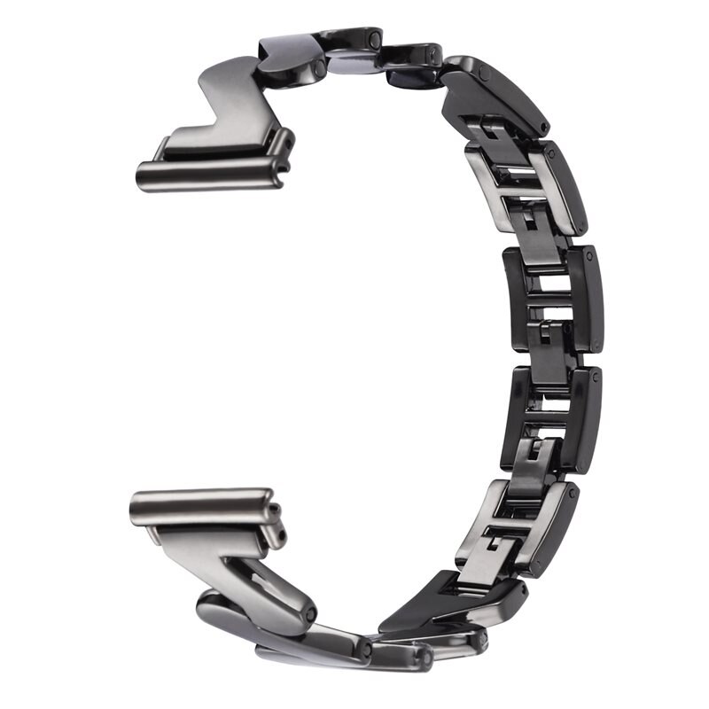 BølgetMetalarmbånd Samsung Galaxy Watch 4 44mm sort