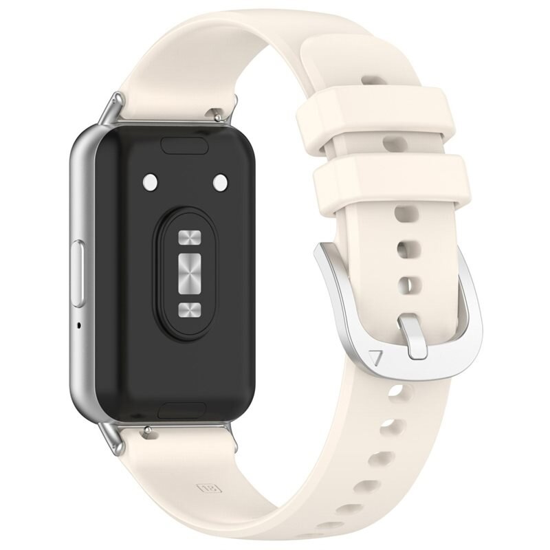 Rem af silikone til Samsung Galaxy Fit 3 Beige - Sporty armbånd perfekt til træningen