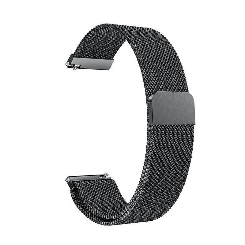 Armbånd Milanese Garmin Venu 3s Sort - Luksuriøst armbånd med magnetisk lukning - Rustfrit stål