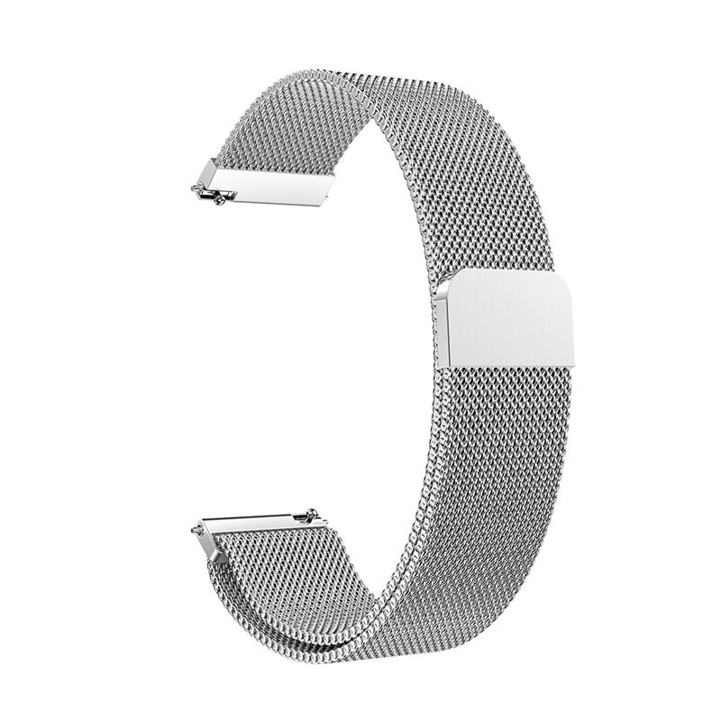 Armbånd Milanese Samsung Galaxy Watch 4 Classic 42mm Sølv - Luksuriøst armbånd med magnetisk lukning - Rustfrit stål