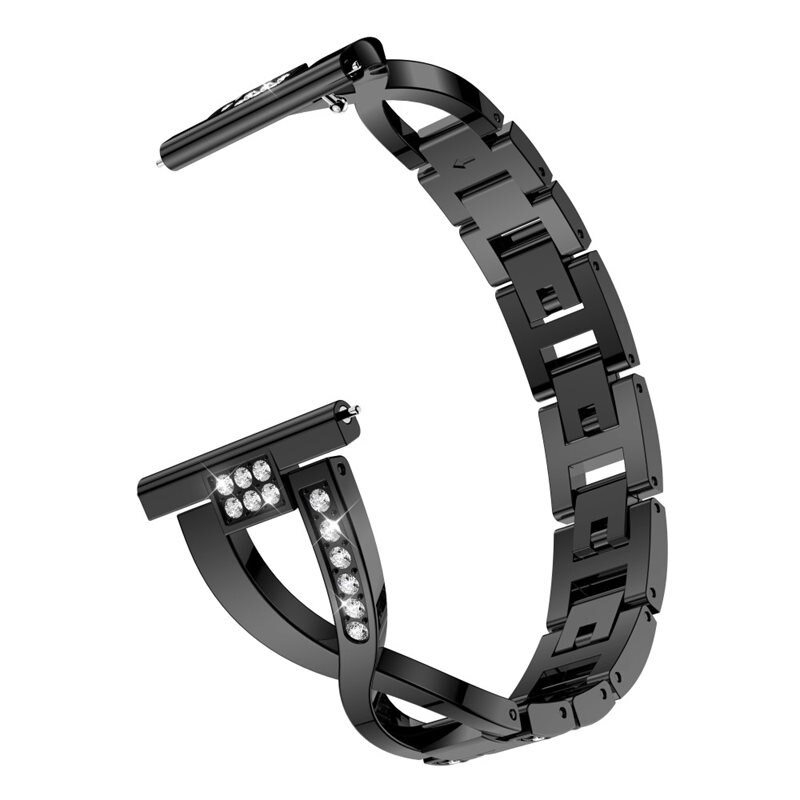 Crystal Bracelet Samsung Galaxy Watch 5 44mm Black - Fint armbånd med glitrende sten i flot design