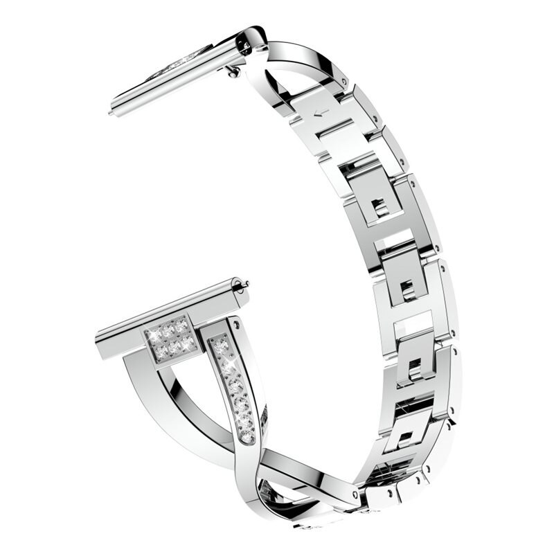 Crystal Bracelet Garmin Forerunner 255S Silver - Fint armbånd med glitrende sten i flot design