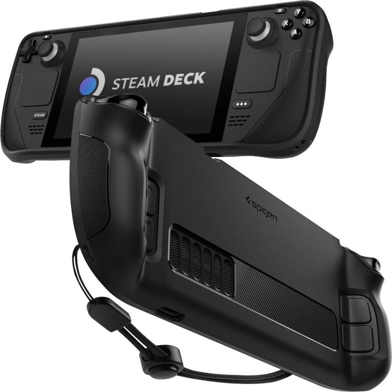 Spigen Steam Deck Case Rugged Armor Black