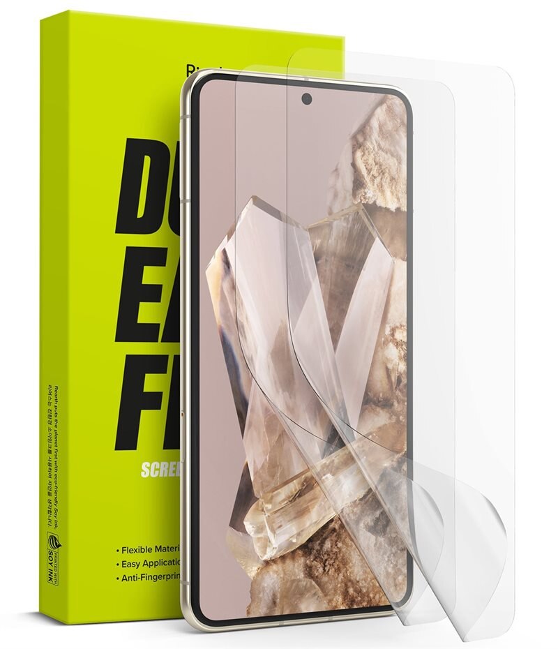 Ringke Dual Easy Screen Protector (2-pack) Google Pixel 8 Pro - Skærmbeskyttelse med monteringsværktøj for perfekt pasform
