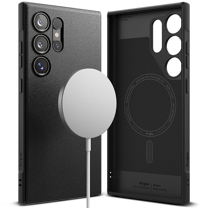 Ringke Onyx Magnetic Case Samsung Galaxy S24 Ultra Black - Stilfuldt MagSafe-cover