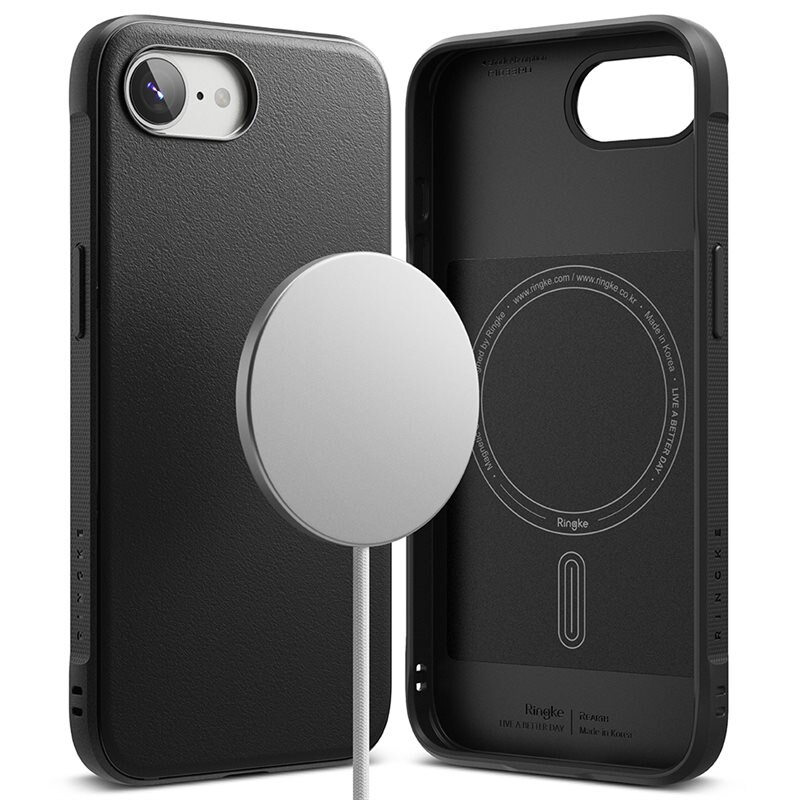 Ringke Onyx Magnetic Case iPhone 16e Black - Stilfuldt MagSafe-cover