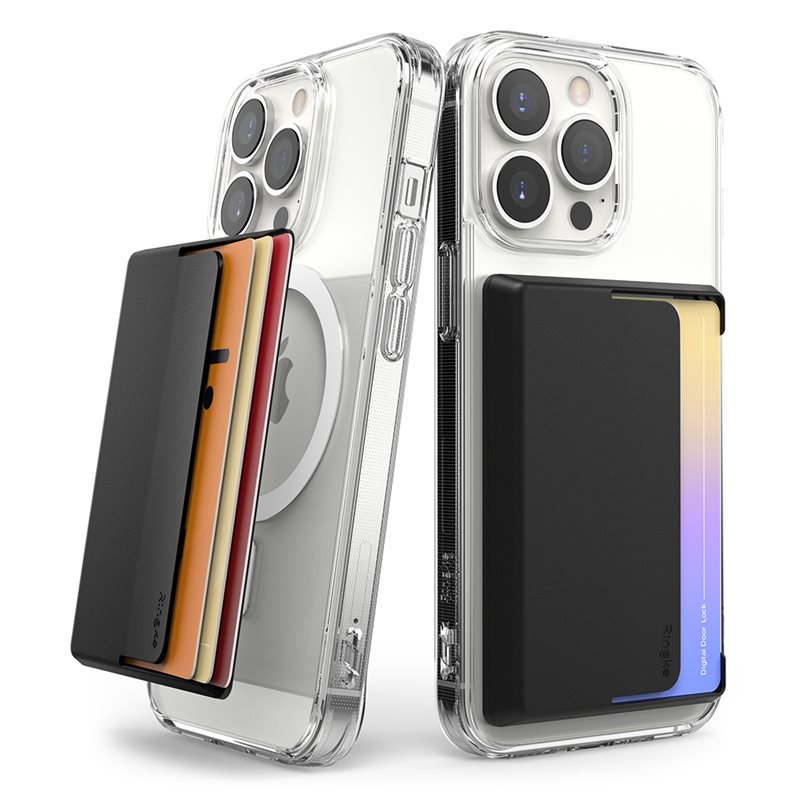 Ringke Magnetic Side Slot Card Holder Black