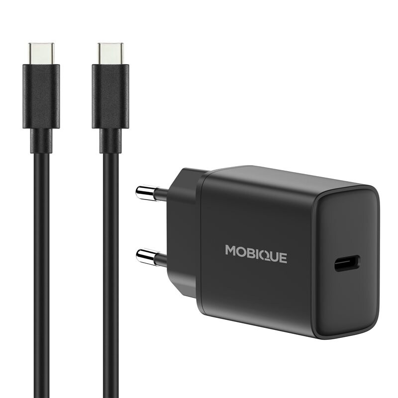 Komplet oplader OnePlus Pad Lite - 2m kabel og vægoplader USB-C Sort