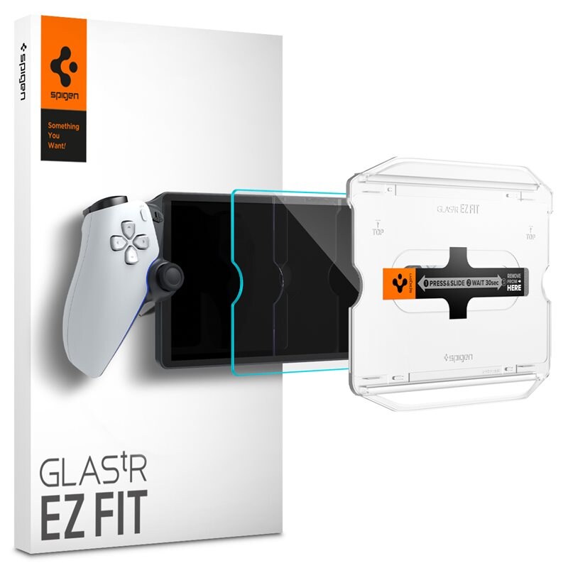 Spigen Sony PlayStation Portal Screen Protector GLAS.tR EZ Fit - Glasskærmbeskytter med monteringsramme