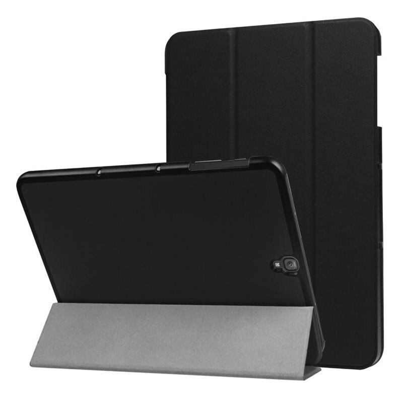 Etui Tri-fold Samsung Galaxy Tab S3 Sort - Beskyttende etui med støttefunktion