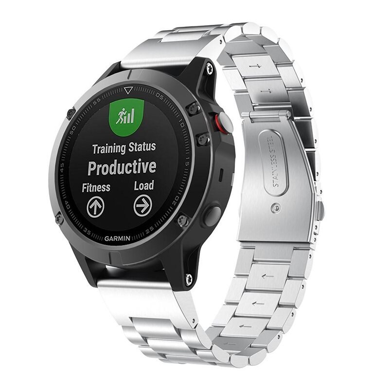 Metalarmbånd Garmin Epix Pro 47mm Gen 2 Sølv - Armbånd i luksuriøst og stilrent design