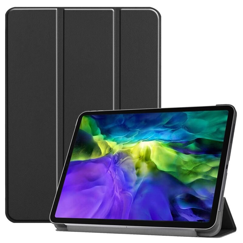 Etui Tri-fold Apple iPad Pro 11 2nd Gen (2020) Sort - Beskyttende etui med støttefunktion