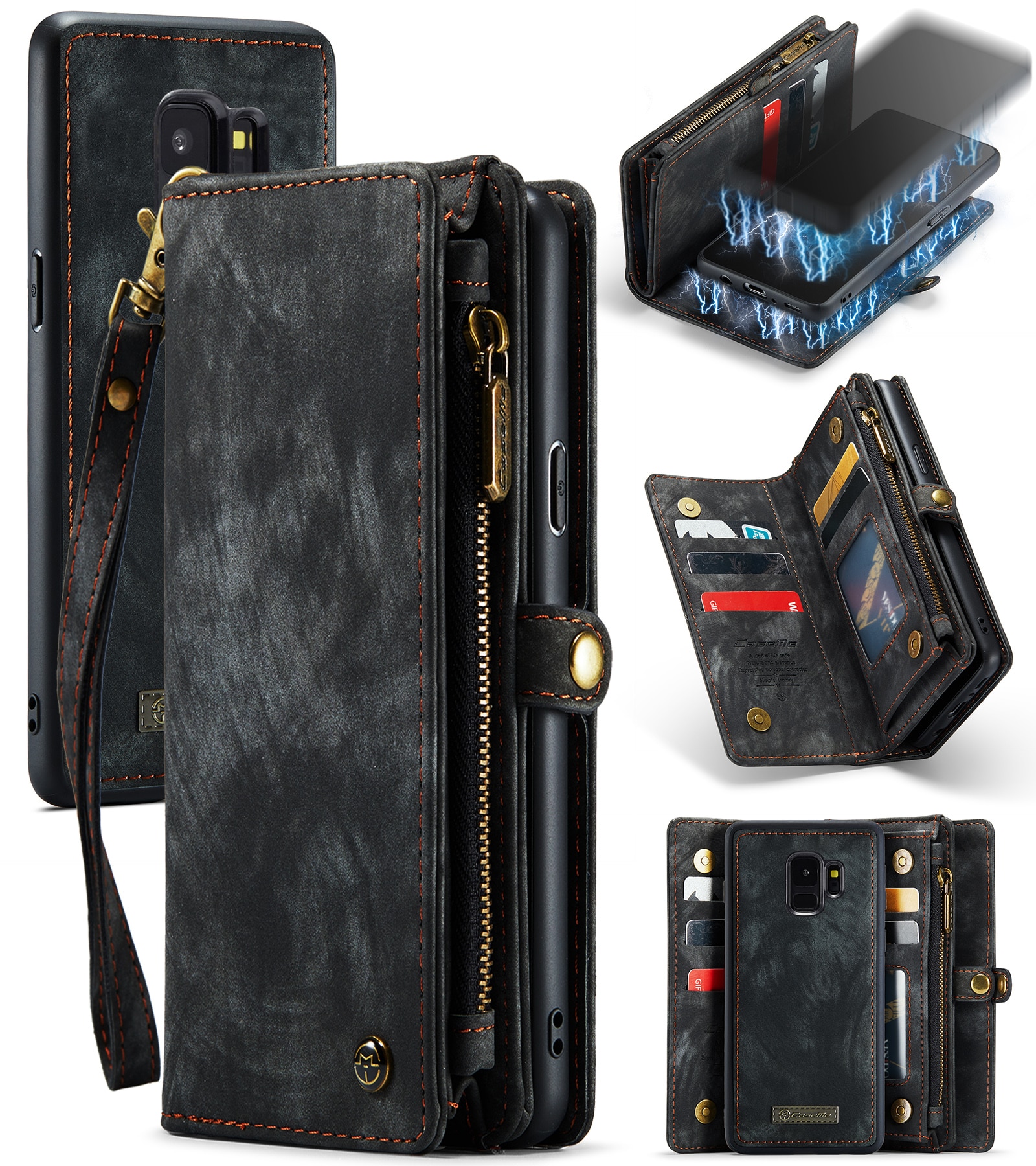 Multi-slot Mobiltaske Samsung Galaxy S9 Grå