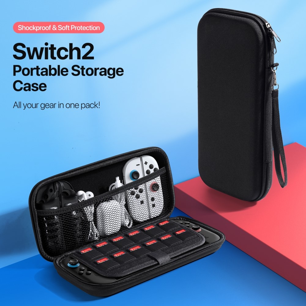 Opbevaringstaske Nintendo Switch 2 sort