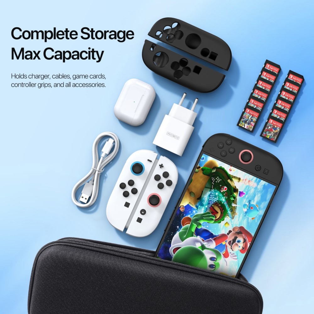 Opbevaringstaske Nintendo Switch 2 sort