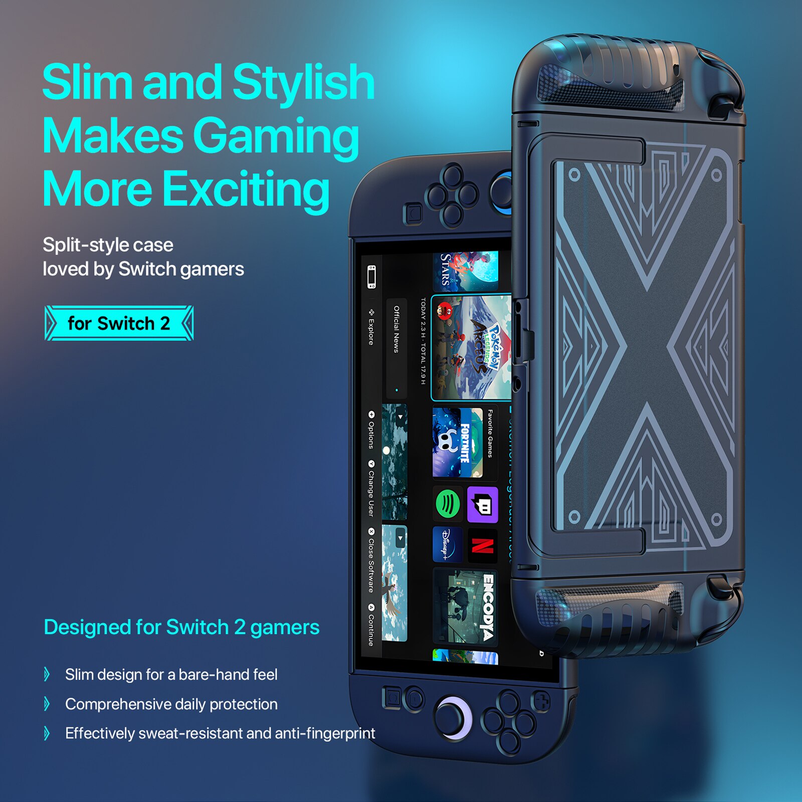 Grip X Cover Nintendo Switch 2 Sort