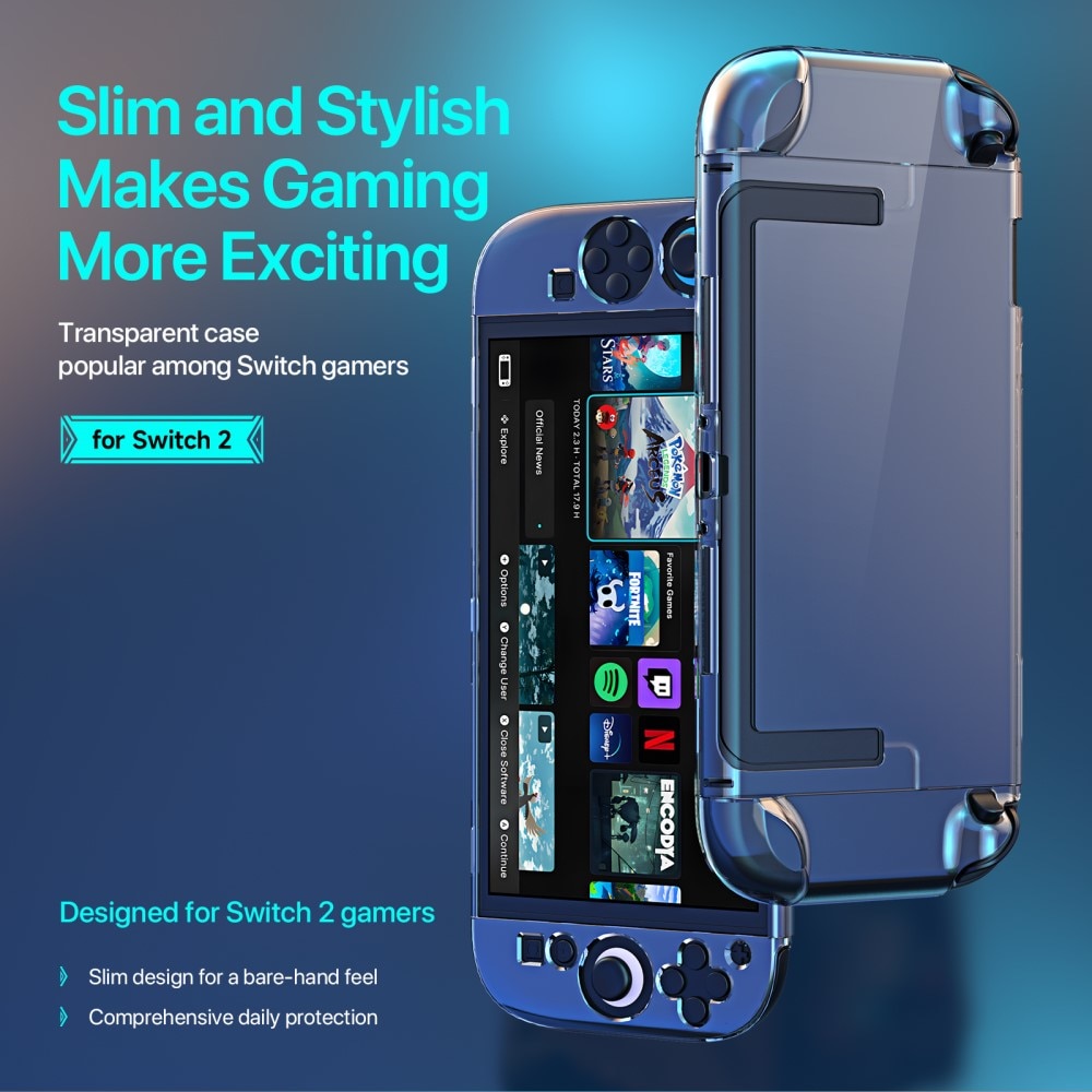 Slim Cover Nintendo Switch 2 Gennemsigtig
