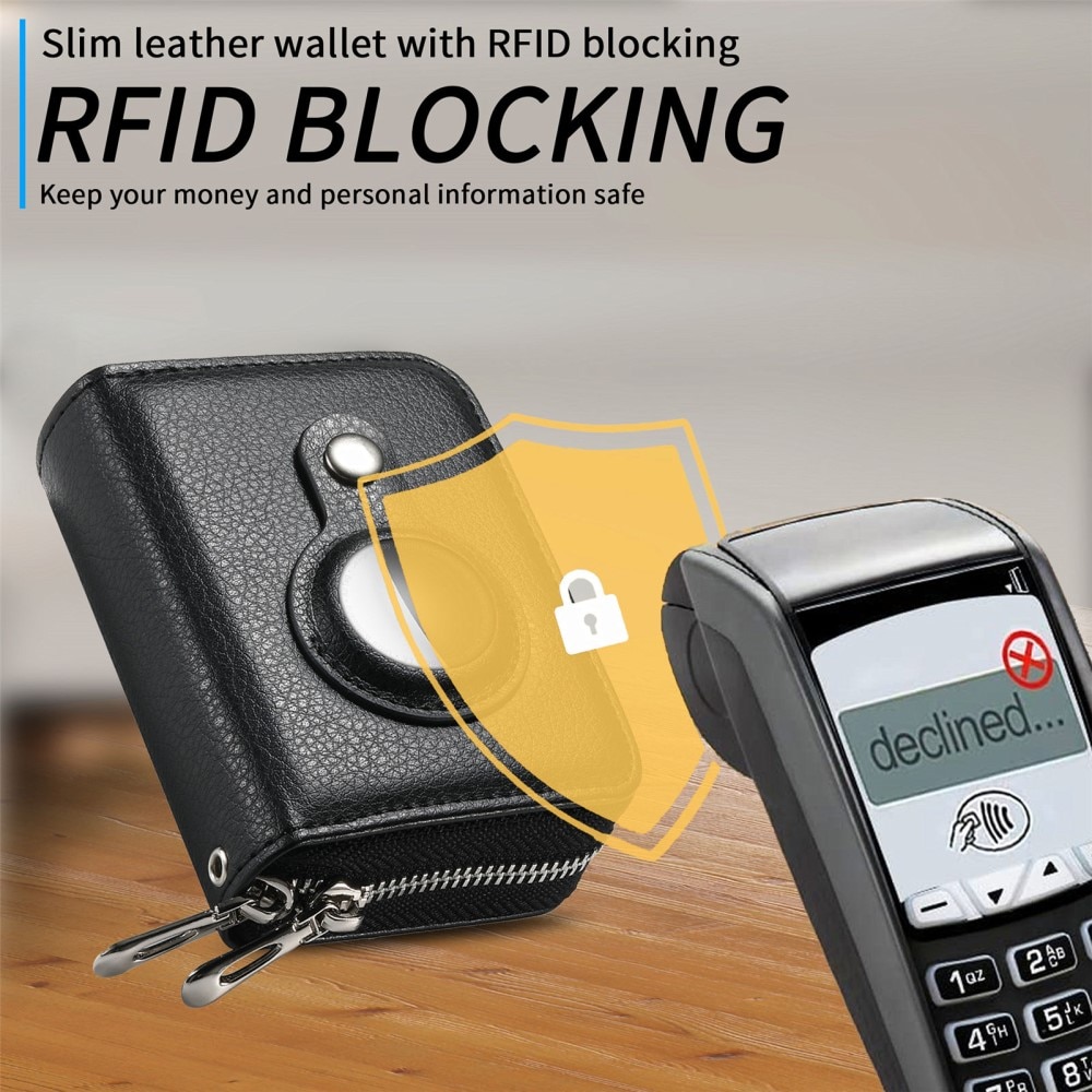 AirTag-pung RFID-beskyttelse sort