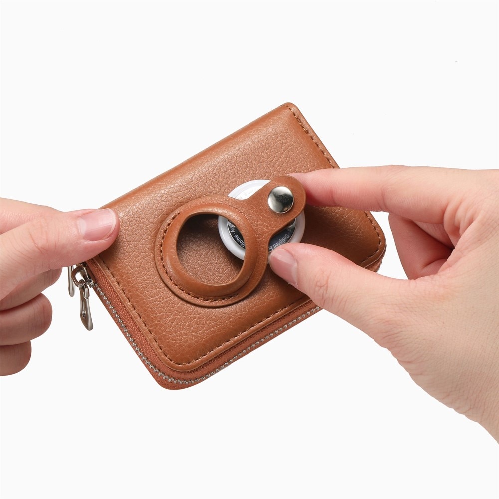 AirTag-pung RFID-beskyttelse brun
