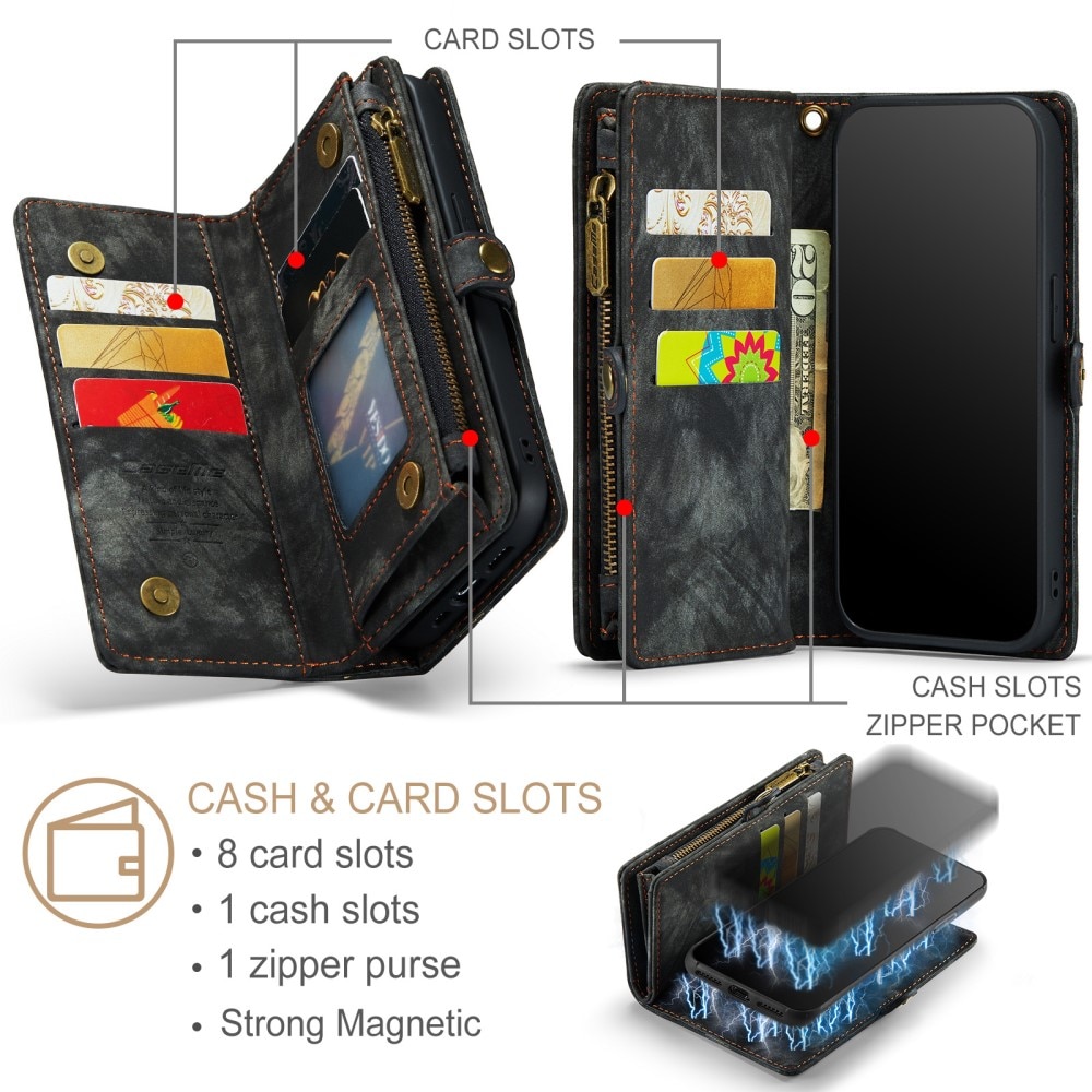 Multi-slot Mobiltaske iPhone X/XS grå