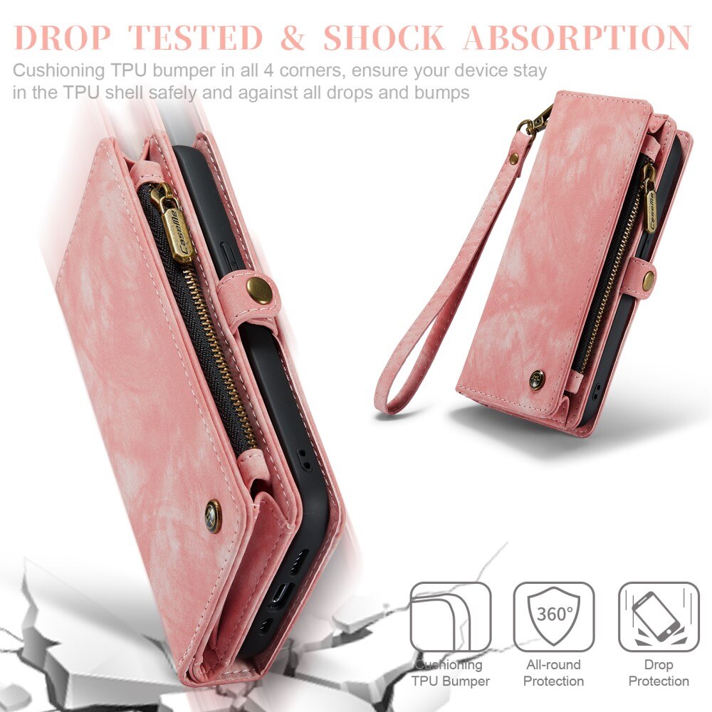 Multi-slot Mobiltaske iPhone Xr Lyserød