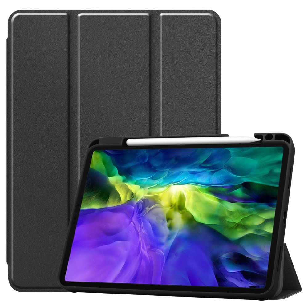 Etui Tri-fold med Pencil-holder iPad Pro 11 1st Gen (2018) sort