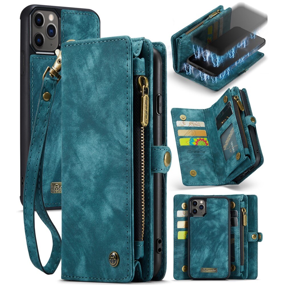 Multi-slot Mobiltaske Apple iPhone 11 Pro Max Blå
