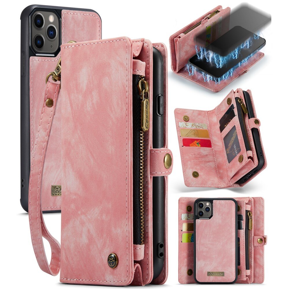 Multi-slot Mobiltaske iPhone 11 Pro lyserød