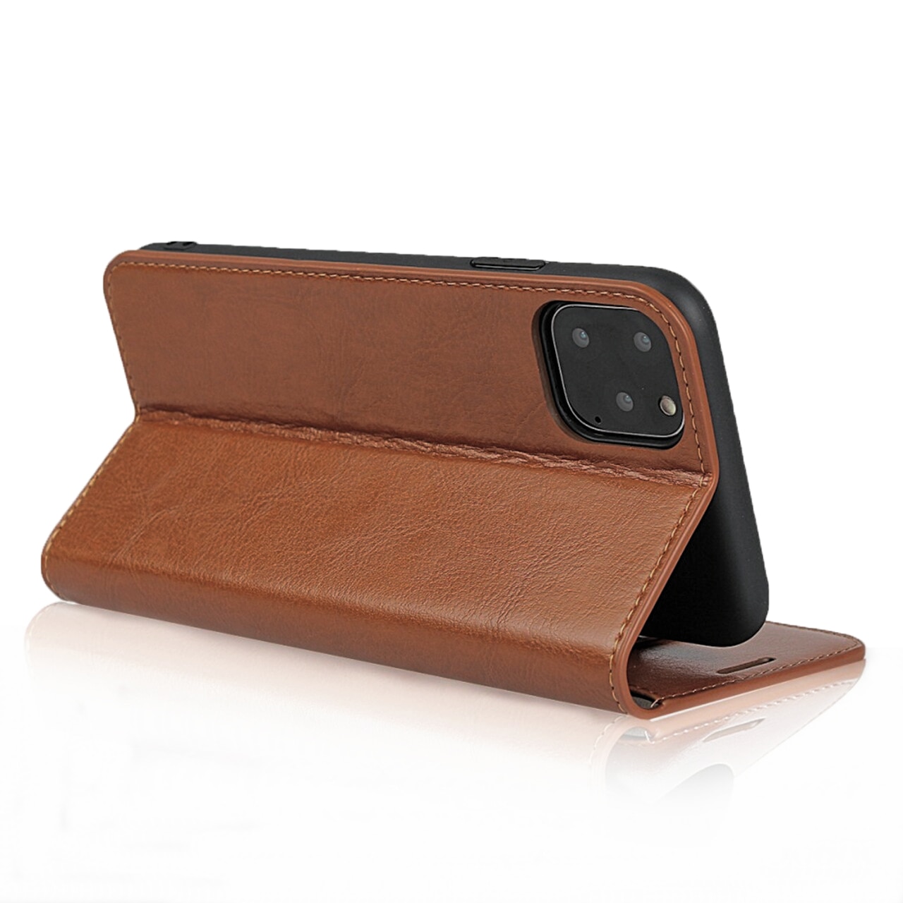 Mobiltaske Ægte Læder iPhone 11 Pro brun