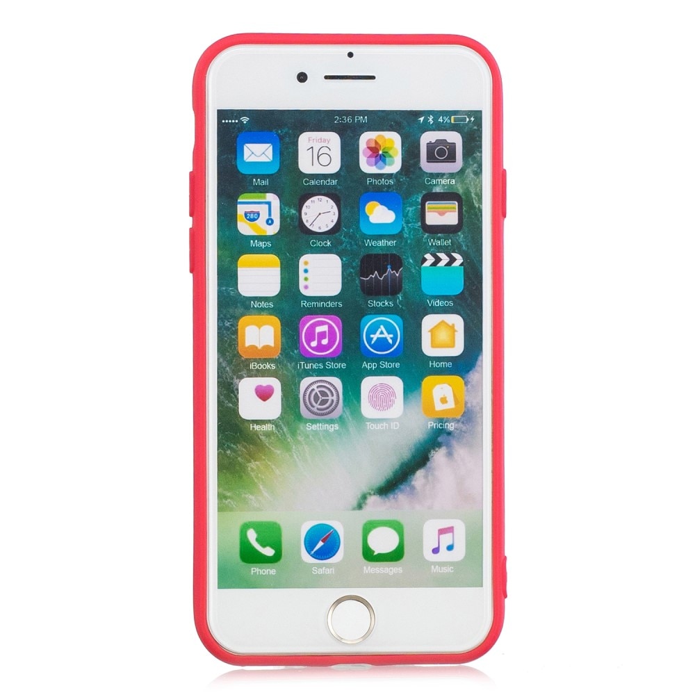 TPU Cover iPhone 7 rød