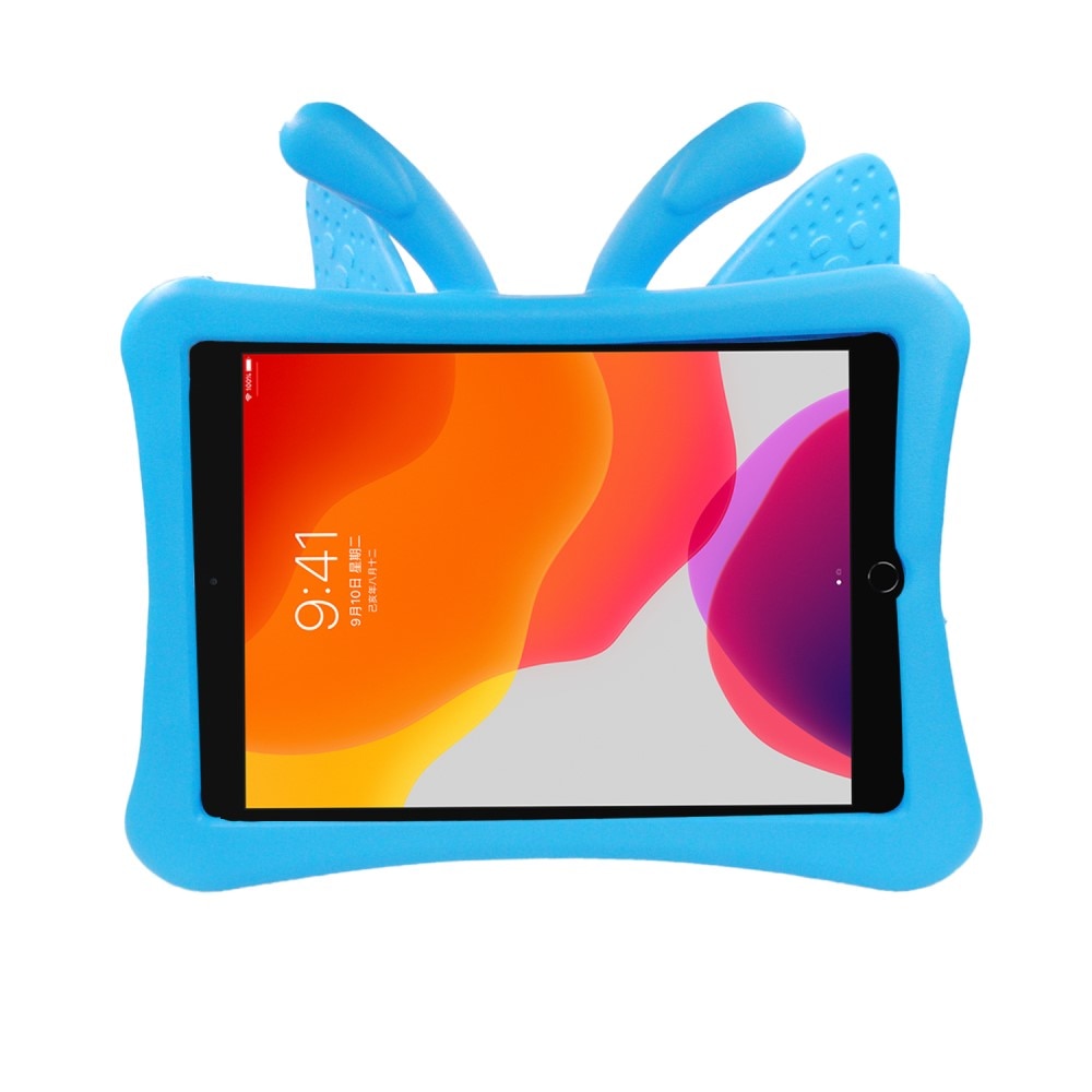 Børne cover sommerfugl iPad 10.2 7th Gen (2019) blå